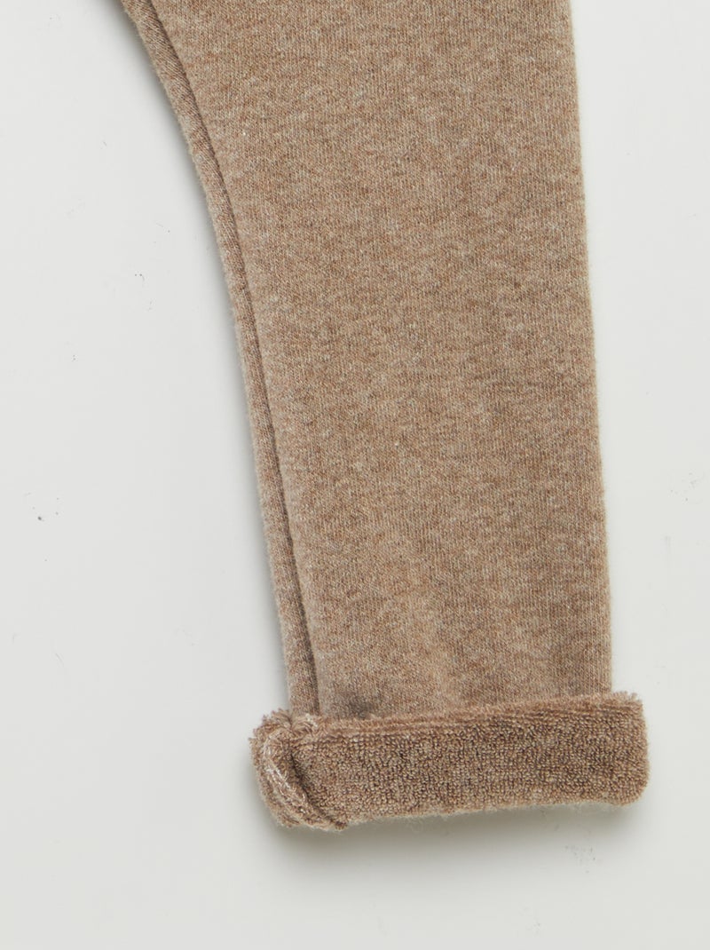 Legging de punto MARRON - Kiabi