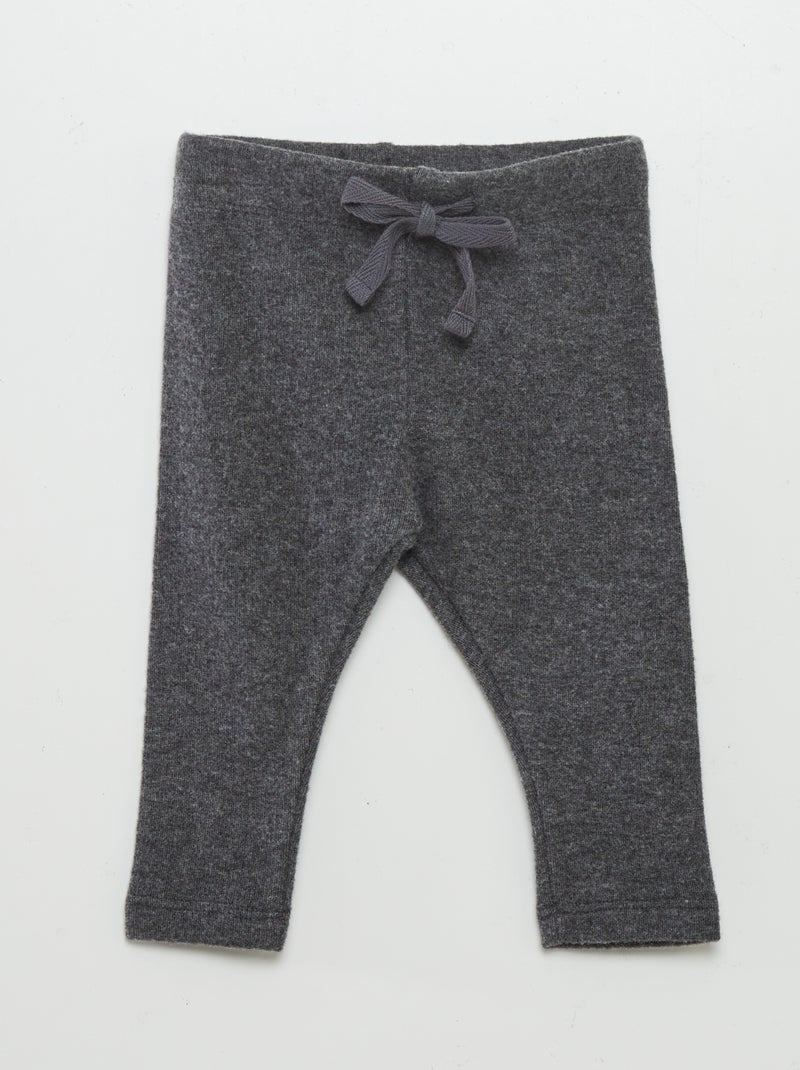 Legging de punto suave GRIS - Kiabi