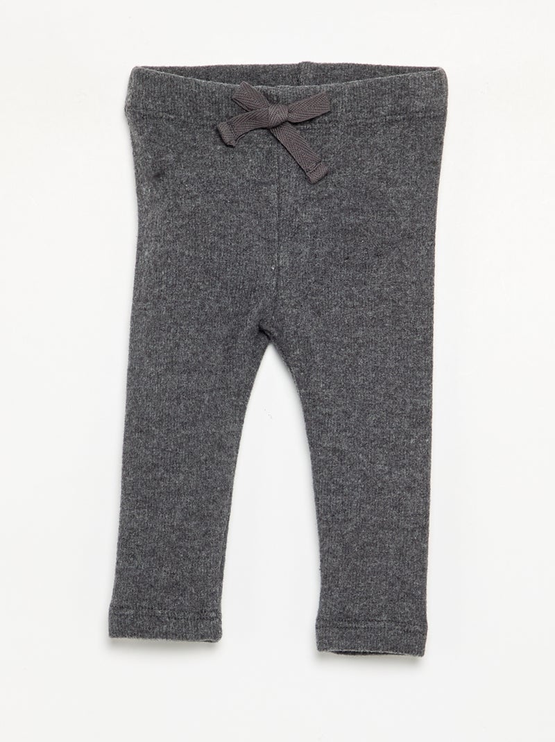 Legging de punto suave Negro - Kiabi