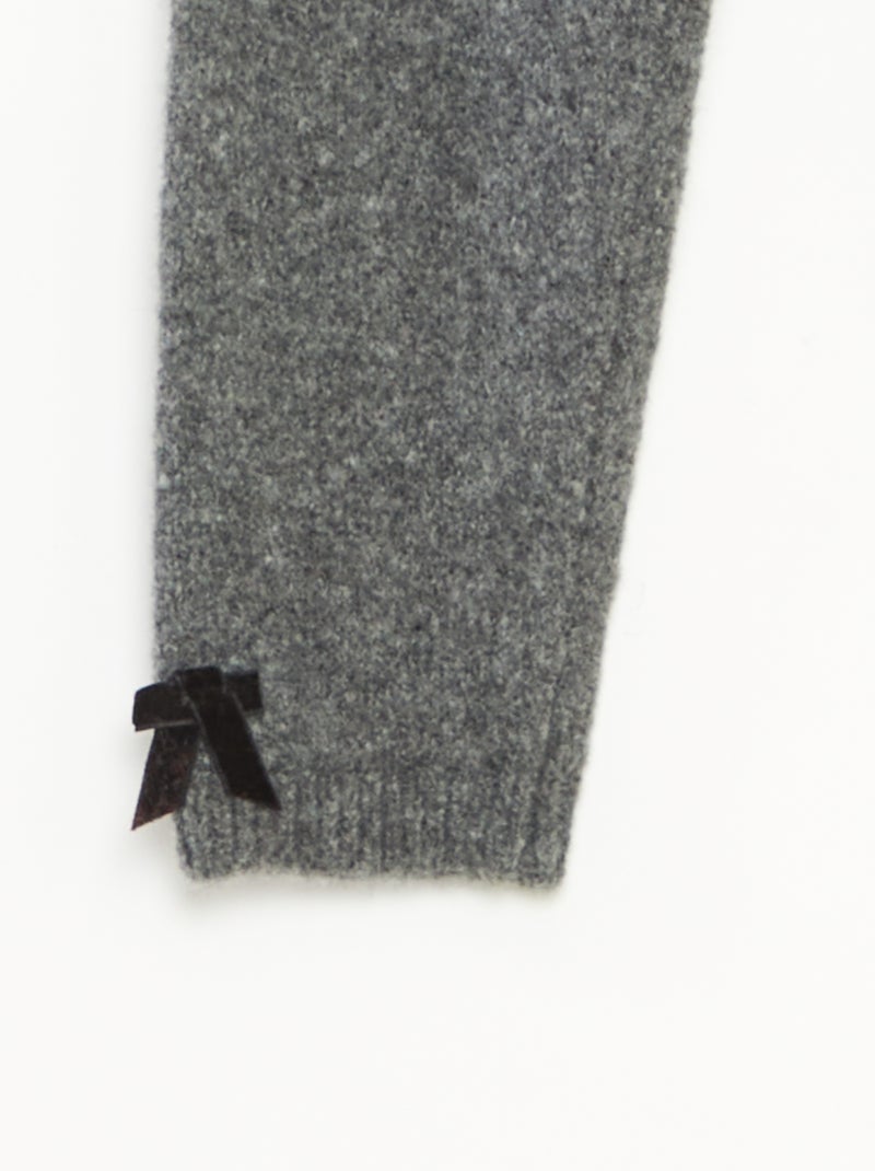 Legging de punto tricot Gris - Kiabi