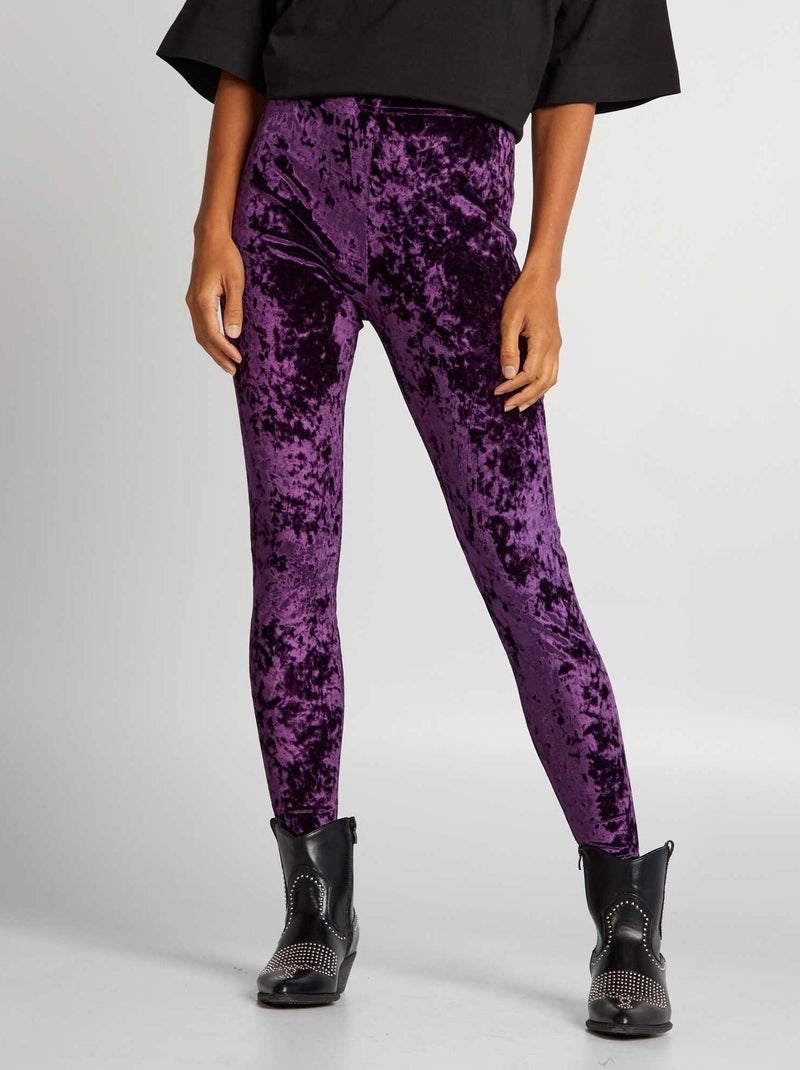 Legging de terciopelo PURPURA - Kiabi