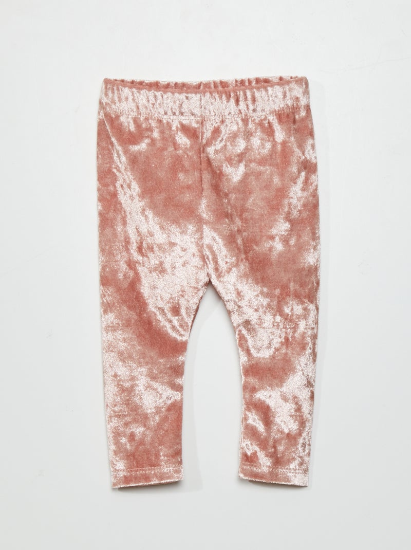 Legging de terciopelo satinado ROSA - Kiabi
