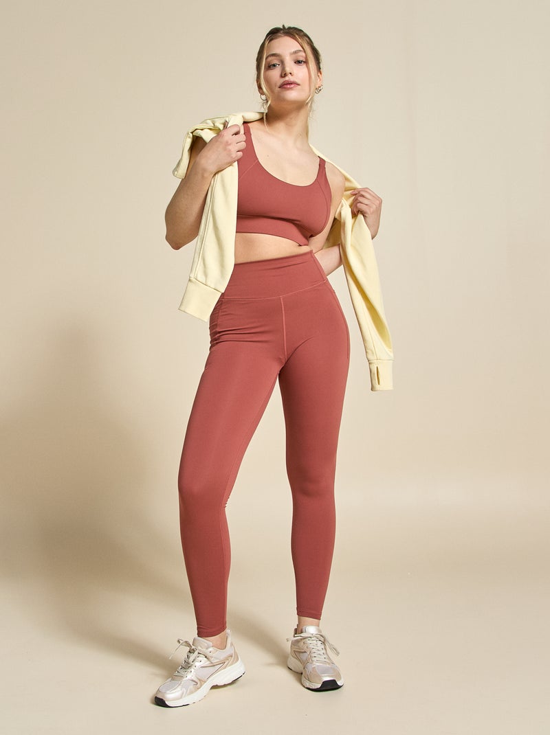 Legging deportivo con bolsillos - (ekstract) Marron - Kiabi