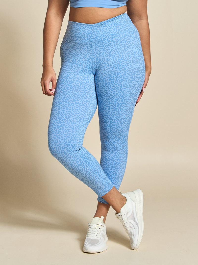 Legging deportivo con estampado de leopardo - (ekstract) Azul - Kiabi