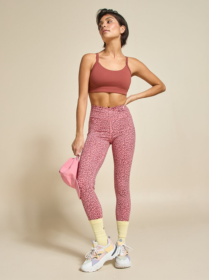Legging deportivo con estampado de leopardo - (ekstract) Rosa - Kiabi