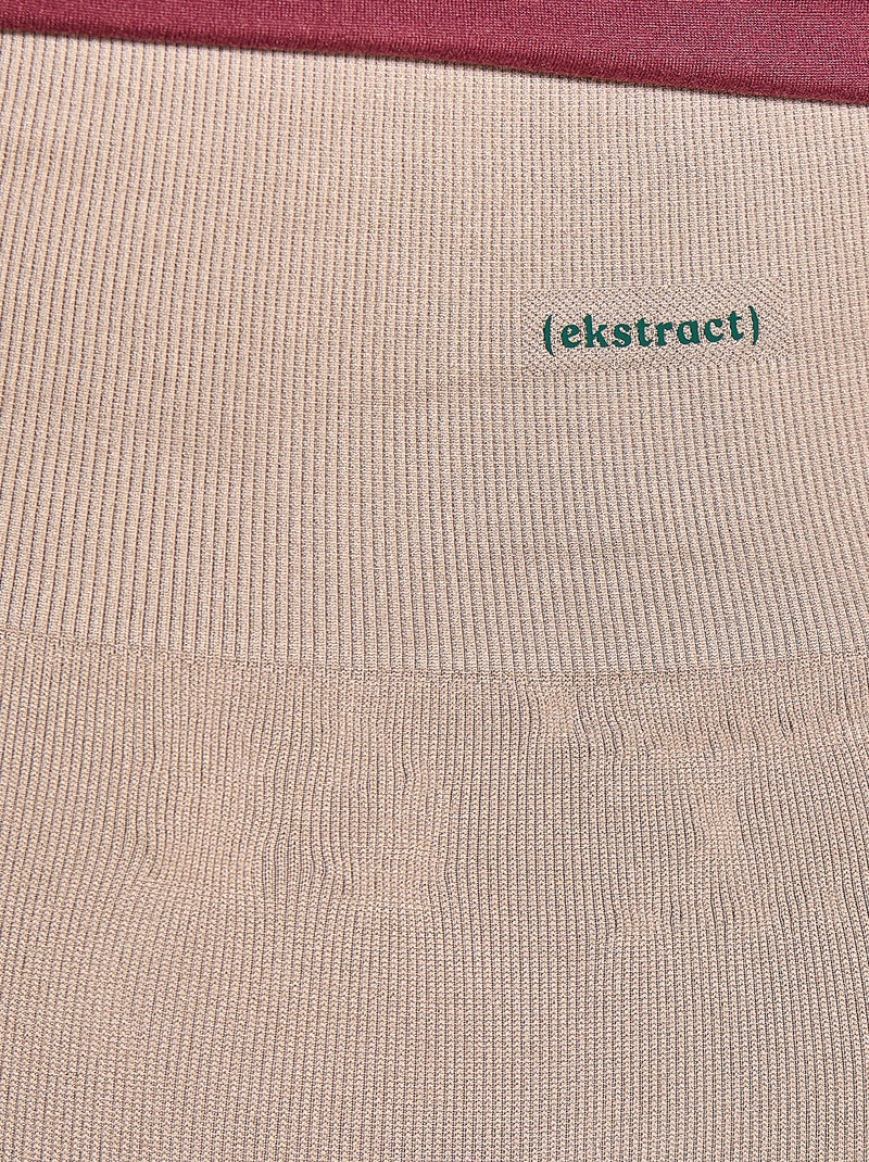 Legging deportivo de canalé - (ekstract) Beige - Kiabi