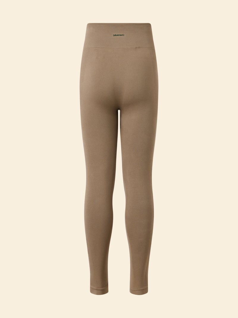 Legging deportivo de canalé - (ekstract) Beige - Kiabi