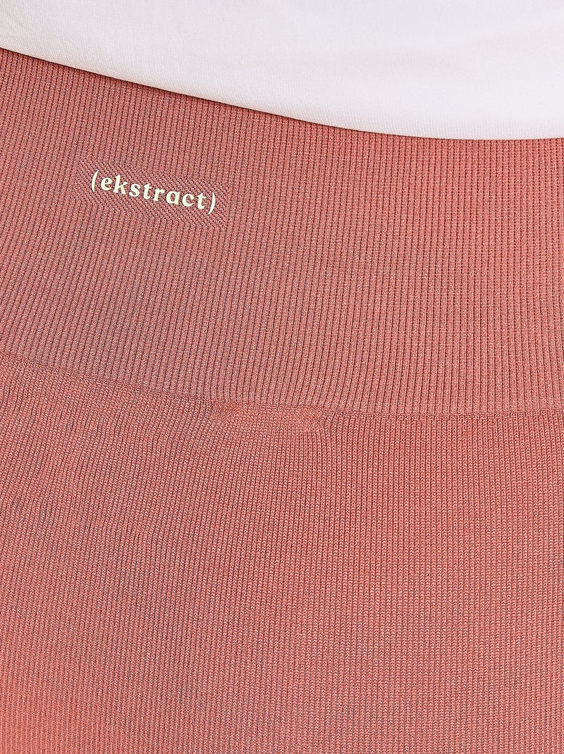 Legging deportivo de canalé - (ekstract) Marron - Kiabi