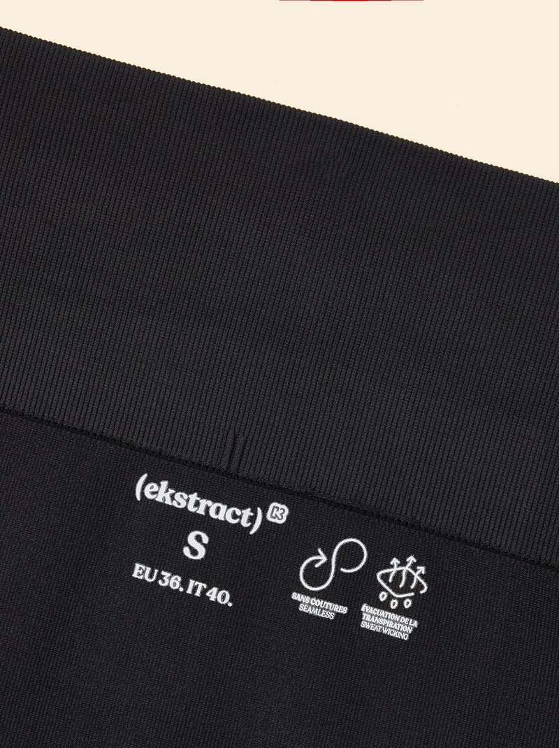 Legging deportivo de canalé - (ekstract) Negro - Kiabi