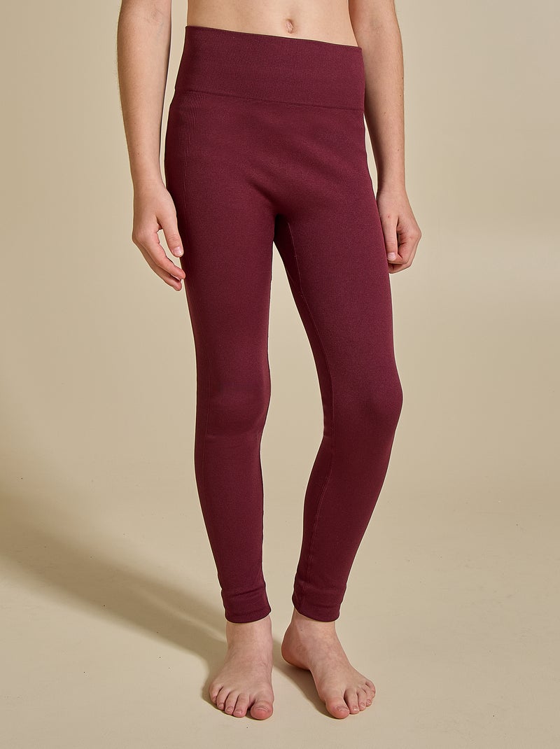 Legging deportivo de canalé - (ekstract) Rojo - Kiabi