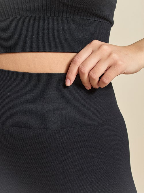 Legging deportivo en canalé sin costuras - (ekstract) - Kiabi