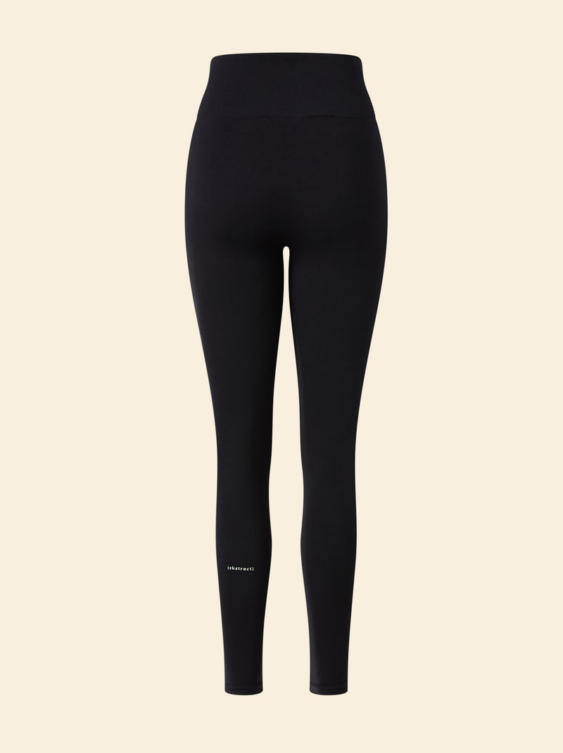 Legging deportivo en canalé sin costuras - (ekstract) Negro - Kiabi