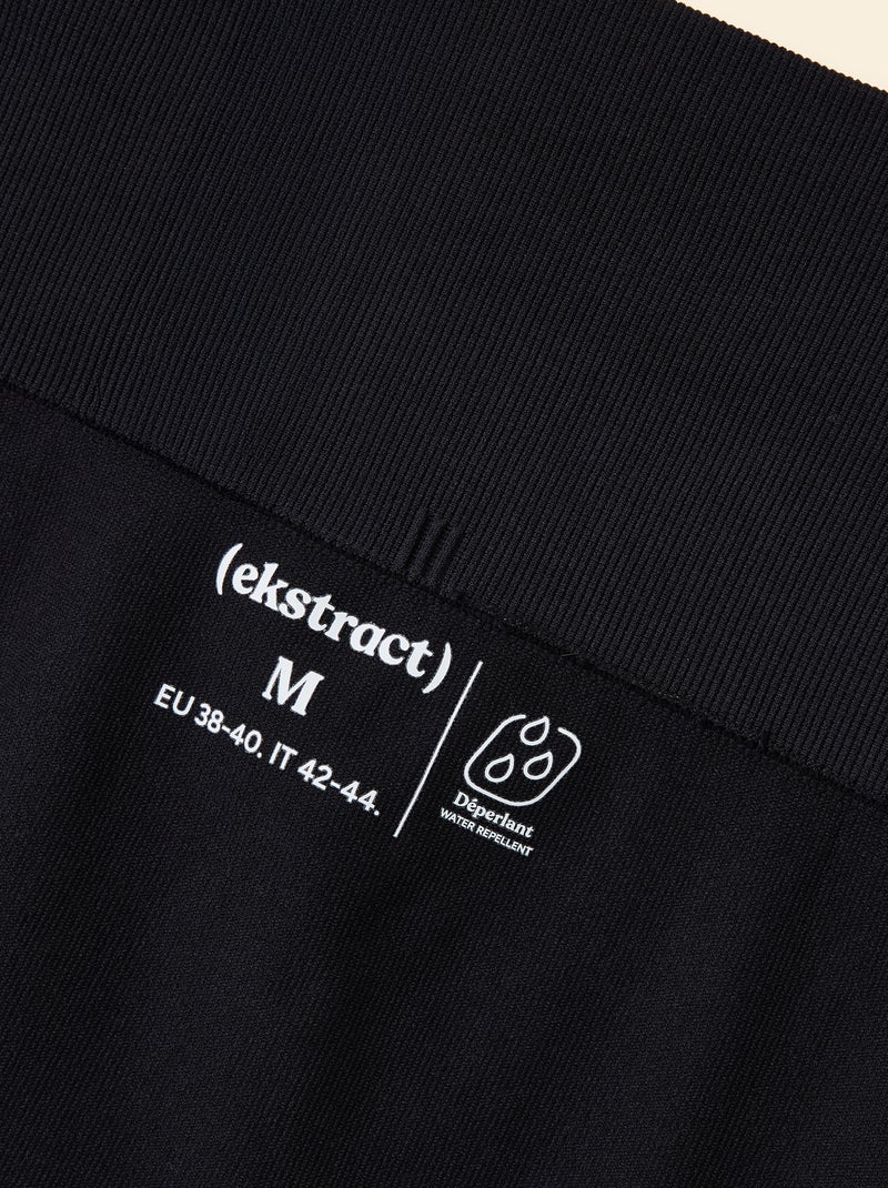 Legging deportivo en canalé sin costuras - (ekstract) Negro - Kiabi