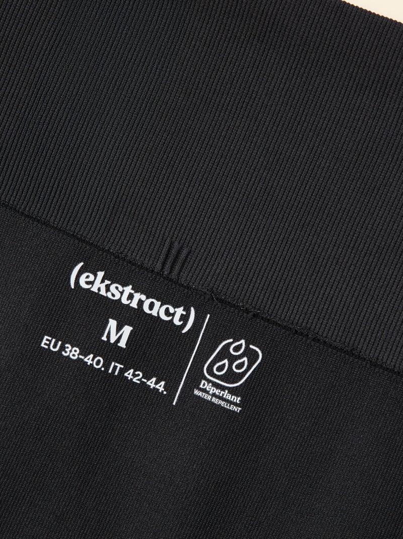 Legging deportivo en canalé sin costuras - (ekstract) Negro - Kiabi