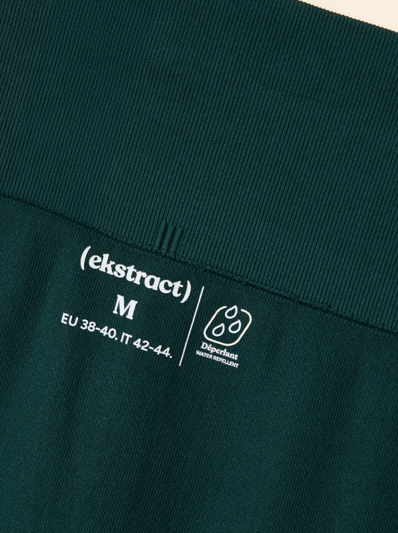 Legging deportivo en canalé sin costuras - (ekstract) Verde - Kiabi