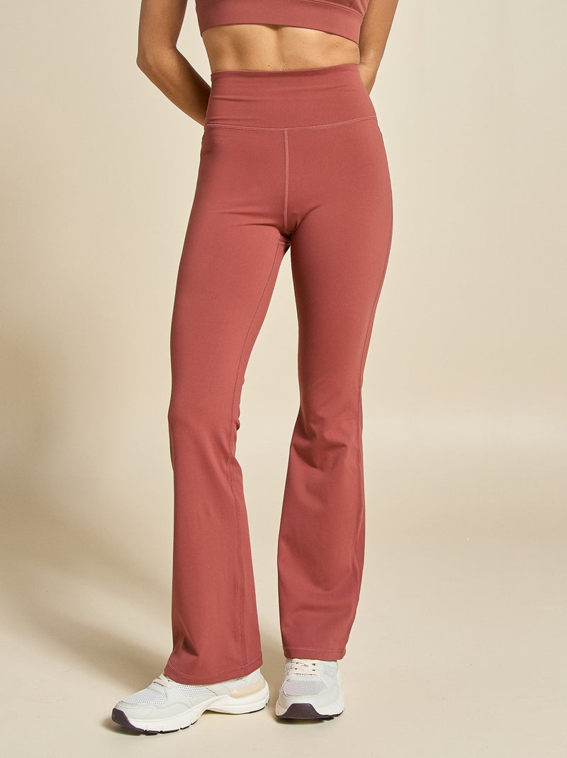 Legging deportivo flare - (ekstract) Marron - Kiabi