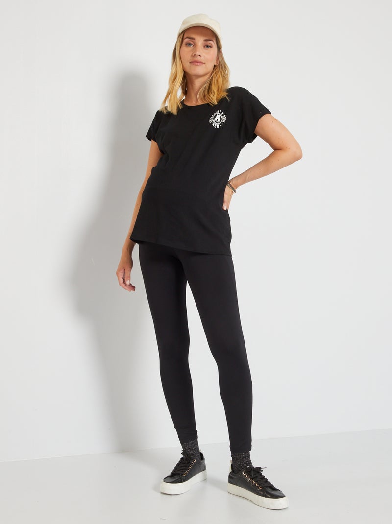 Legging deportivo premamá Negro - Kiabi