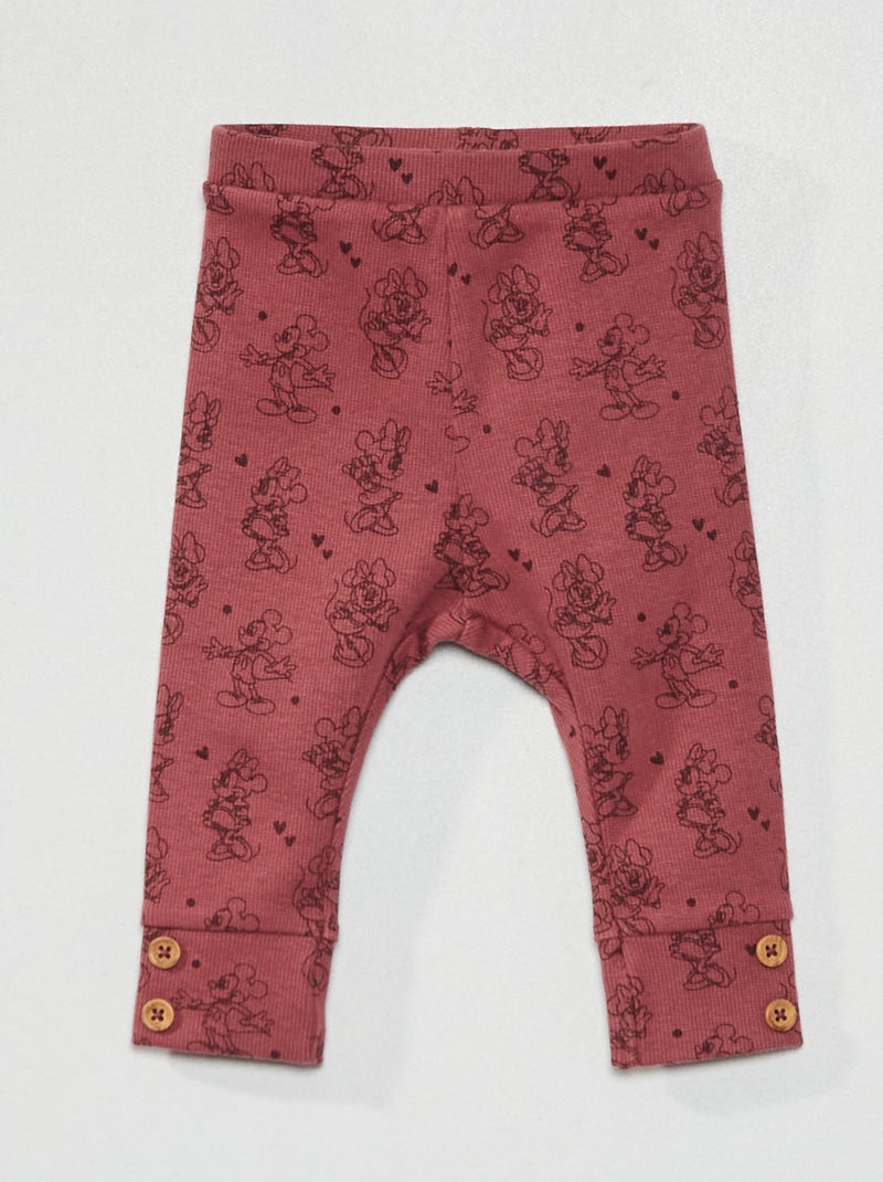 Legging 'Disney' de punto de canalé PURPURA - Kiabi