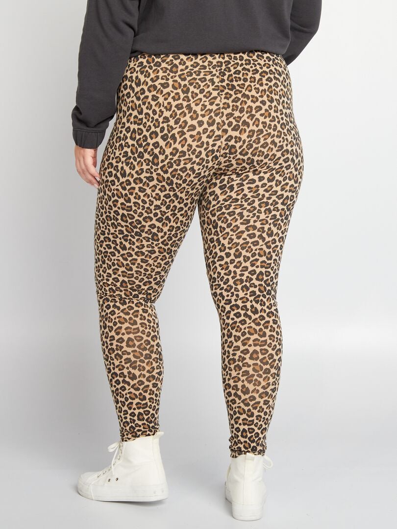 Legging elástico 'leopardo' BEIGE - Kiabi