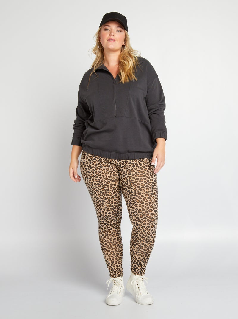 Legging elástico 'leopardo' BEIGE - Kiabi