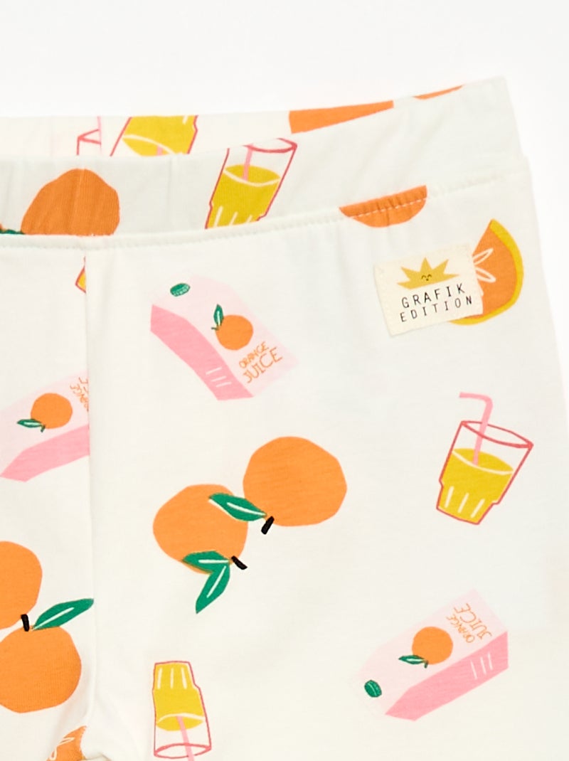Legging estampado - Edición Gráfica Blanco - Kiabi