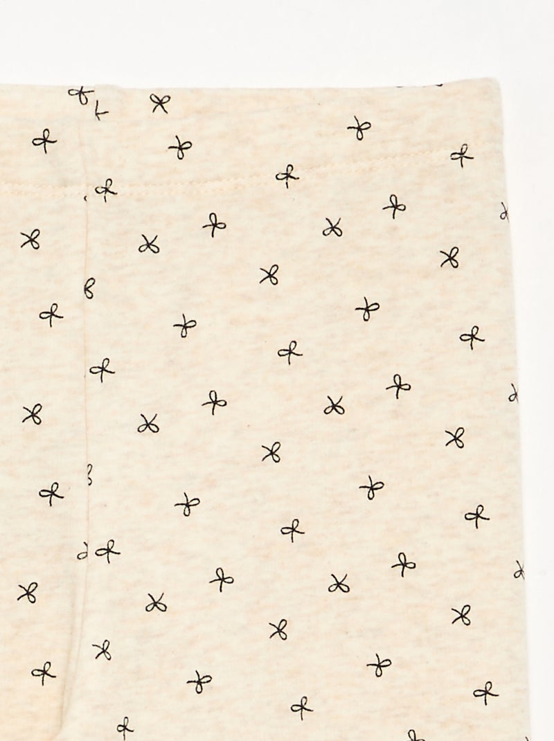 Legging estampado Beige - Kiabi