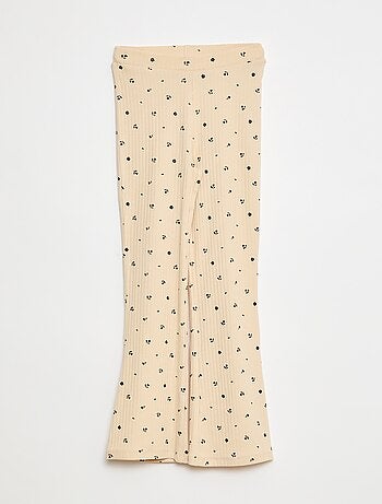 Legging estampado de canalé