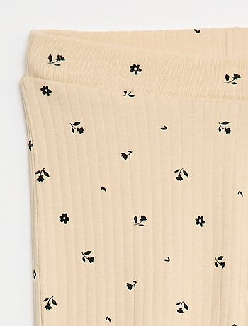 Legging estampado de canalé