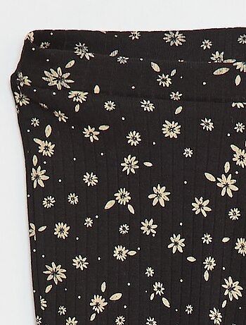 Legging estampado de canalé