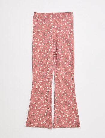 Legging estampado de canalé