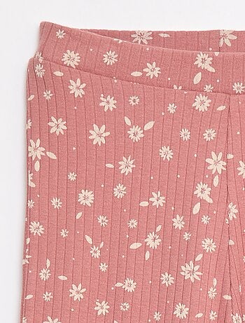 Legging estampado de canalé