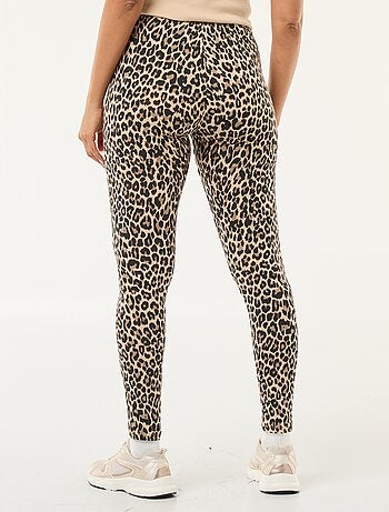 Legging estampado de leopardo en algodón