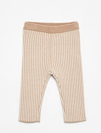 Legging estampado de punto compacto