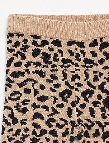 Legging estampado de punto compacto