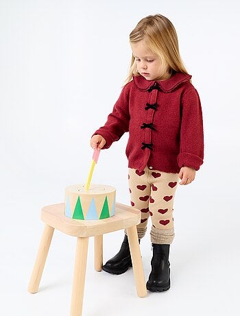 Legging estampado de punto compacto
