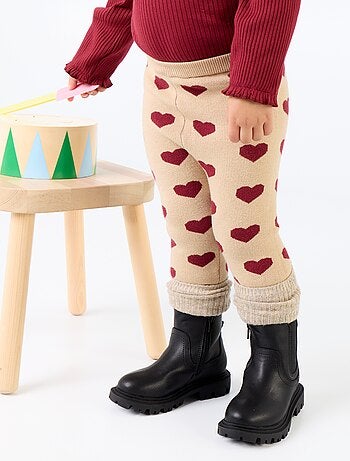 Legging estampado de punto compacto