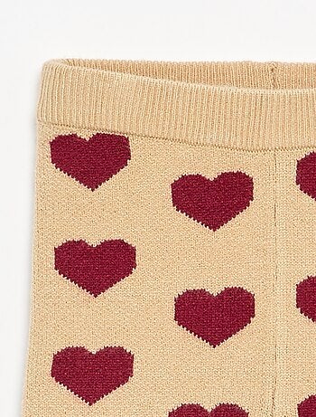 Legging estampado de punto compacto