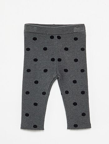 Legging estampado de punto compacto