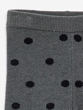 Legging estampado de punto compacto