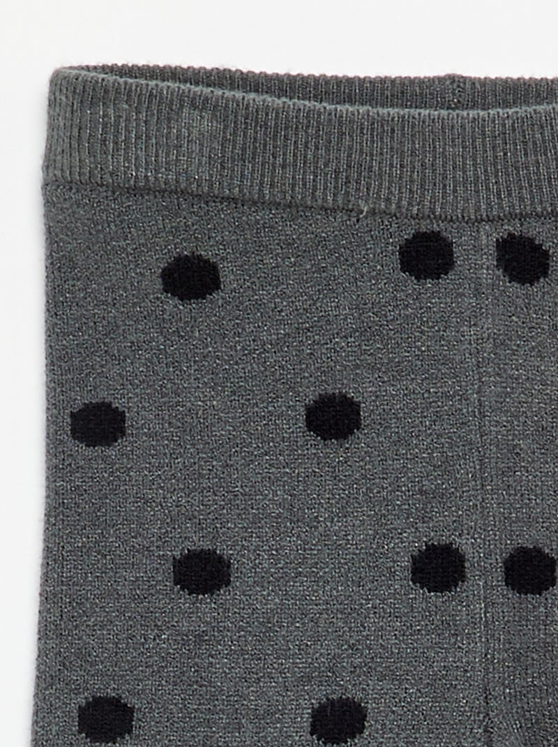 Legging estampado de punto compacto Gris - Kiabi
