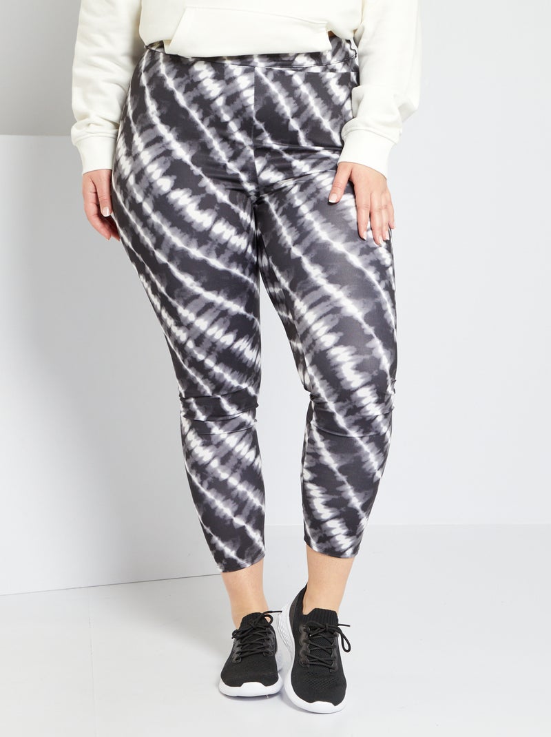 Legging estampado 'tie-dye' NEGRO - Kiabi