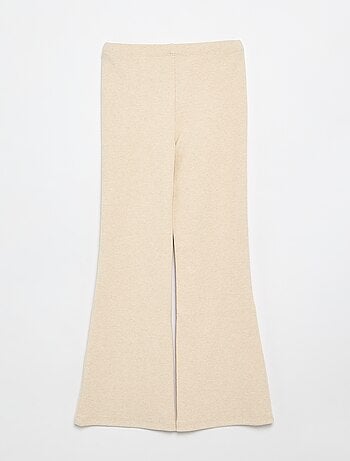 Legging flare de canalé