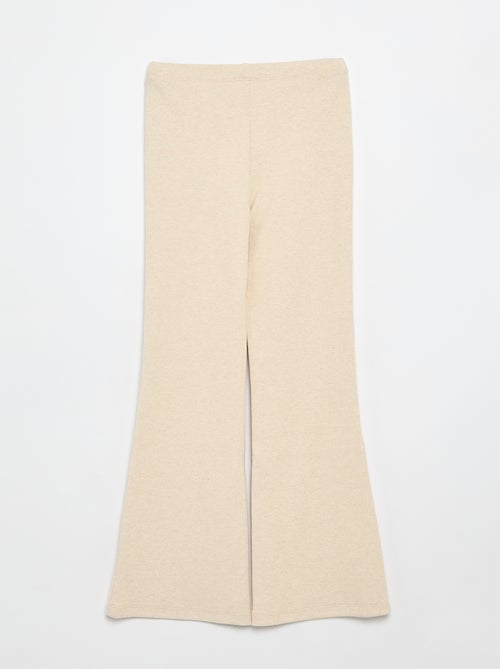 Legging flare de canalé - Kiabi