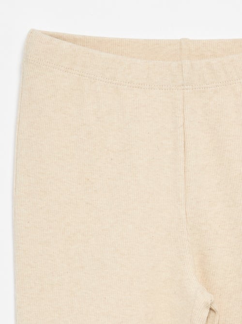Legging flare de canalé - Kiabi