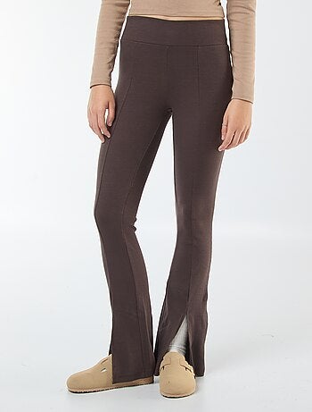 Legging flare de canalé