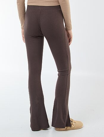 Legging flare de canalé