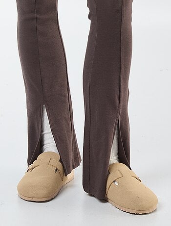 Legging flare de canalé