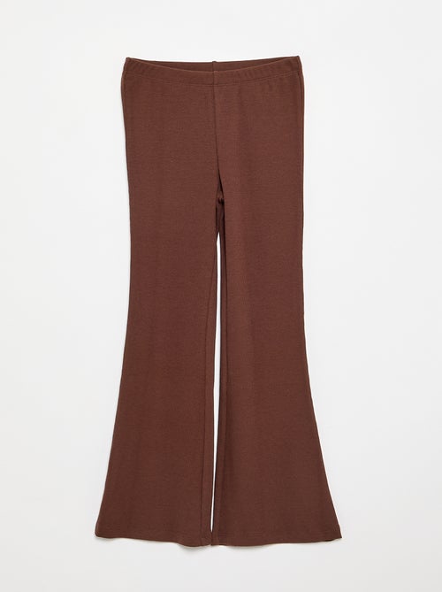 Legging flare de canalé - Kiabi