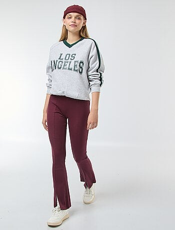 Legging flare de canalé