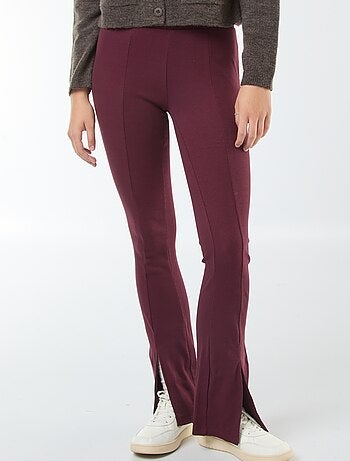 Legging flare de canalé